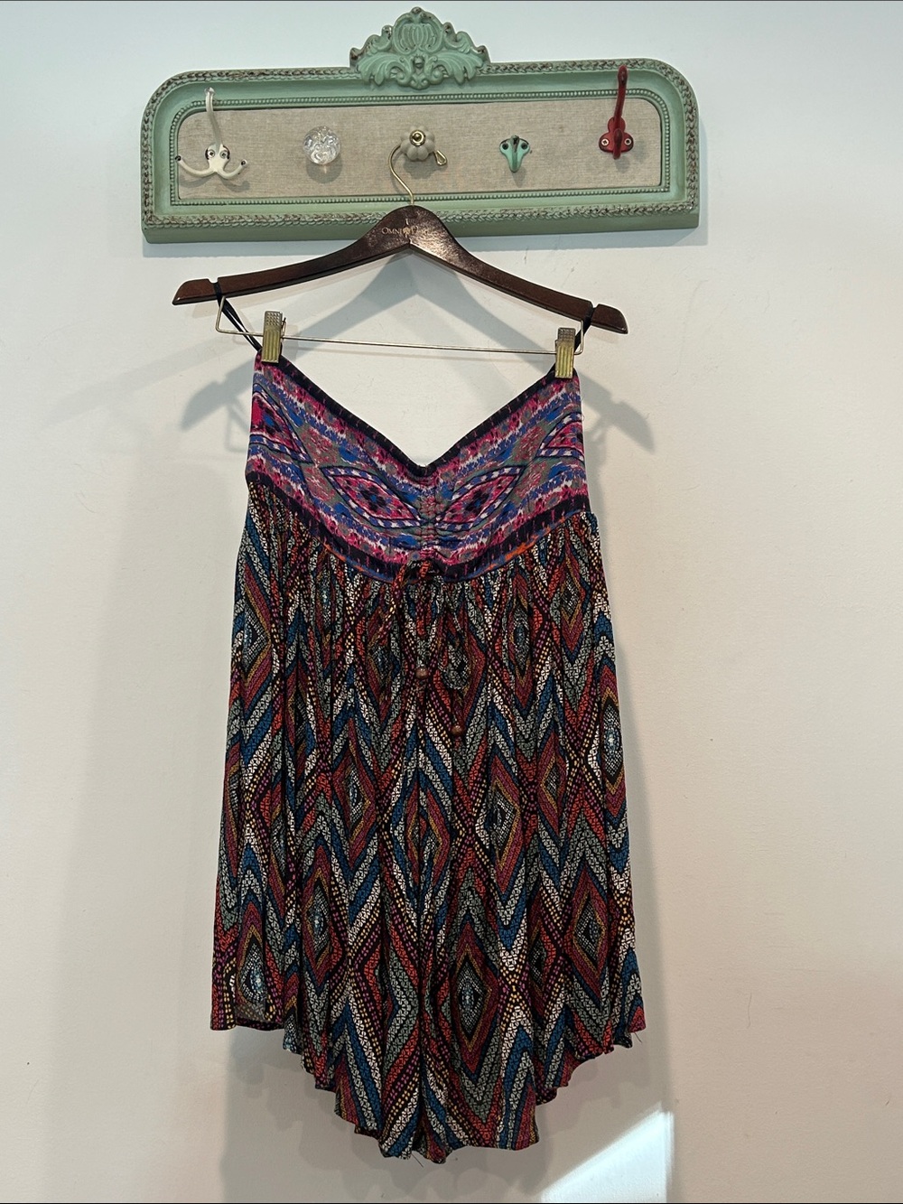 Free People Revolve Elowen Tube Romper multicolored mixed print women’s small